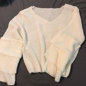 Bell sleeved sweater